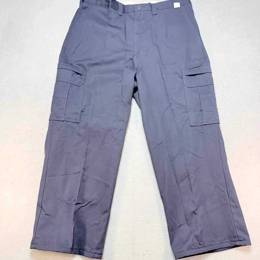 Dickies Cargo Pants‎ Work Utility Relaxed Fit Blue Cotton Blend 38x28